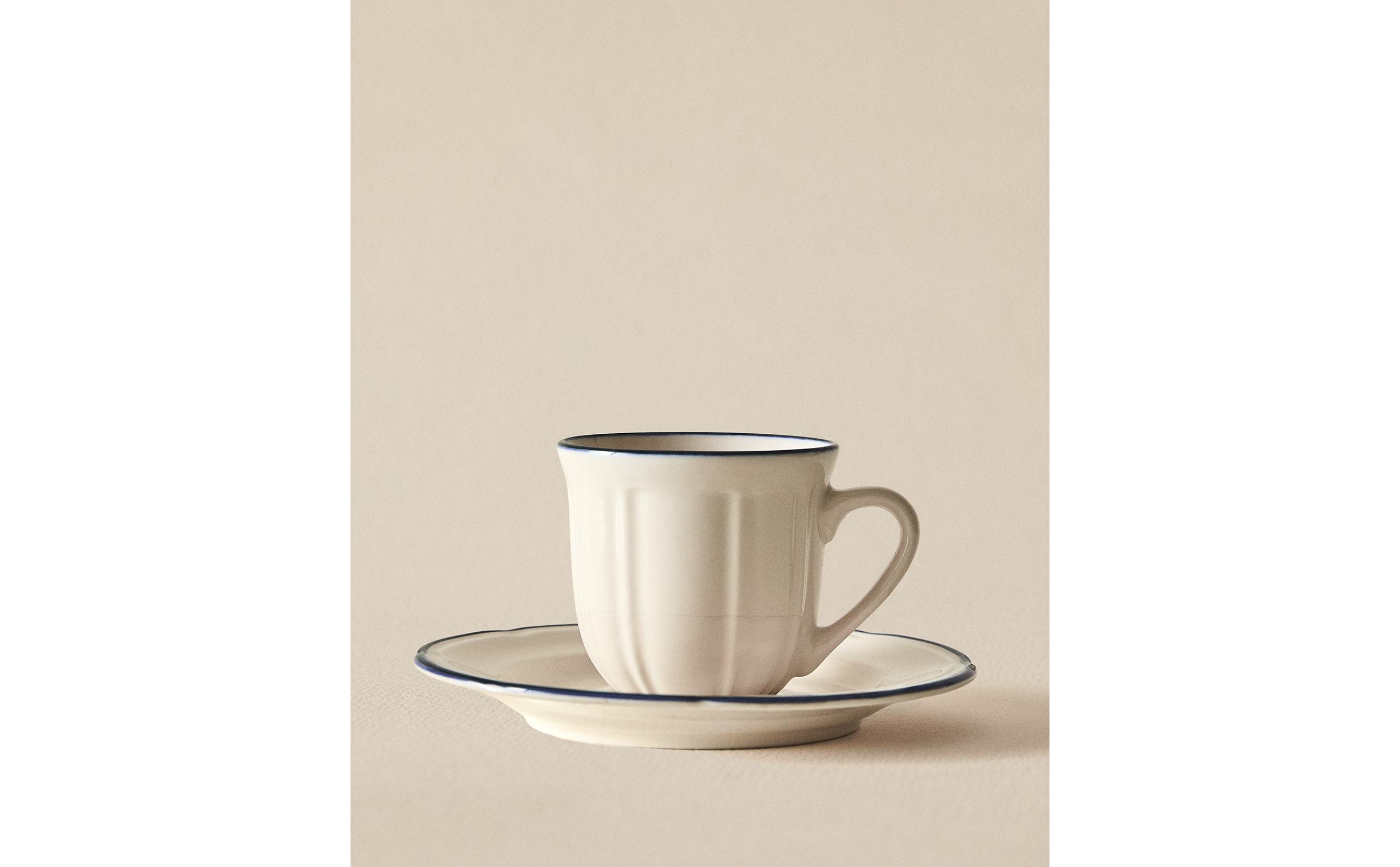 コーヒーカップ & ソーサー コントラストエッジ | Zara Home