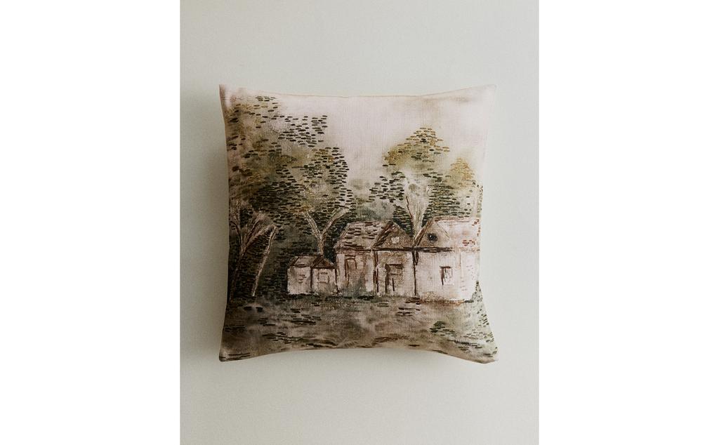 FUNDA COJÍN ESTAMPADO PAISAJE
