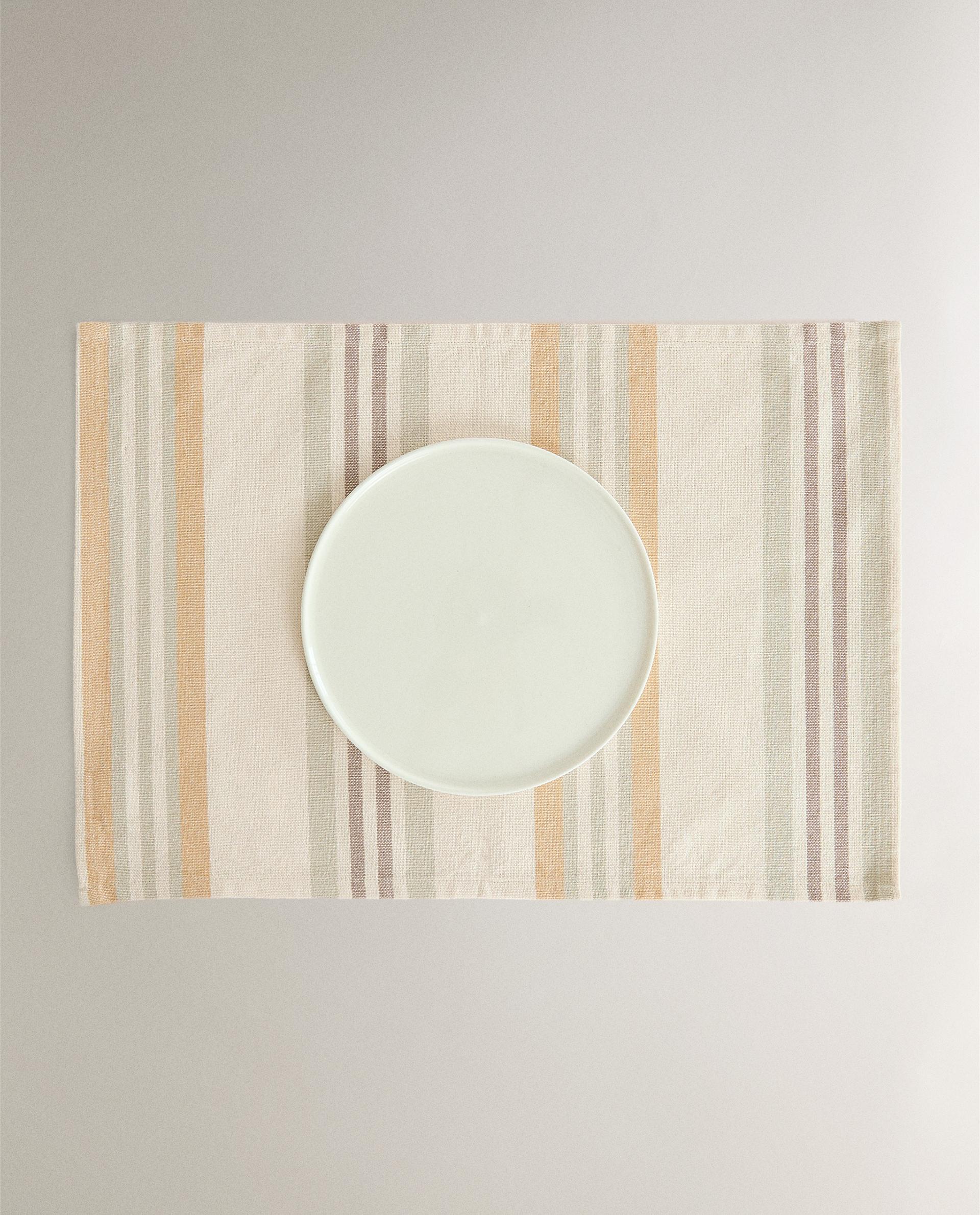 COLOURED STRIPE PLACEMAT (PACK OF 2)