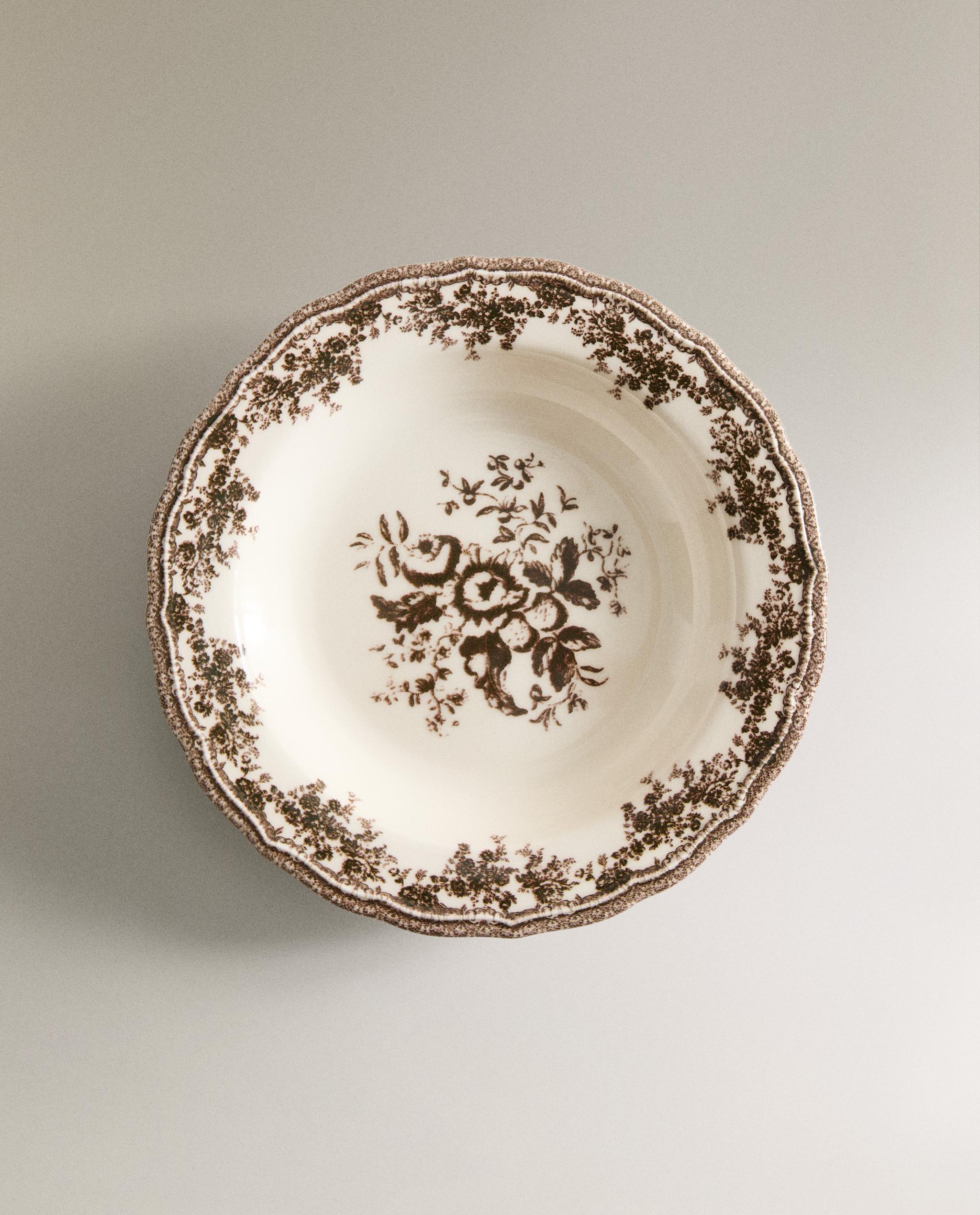 FLORAL EARTHENWARE SOUP PLATE product thumbnail 10