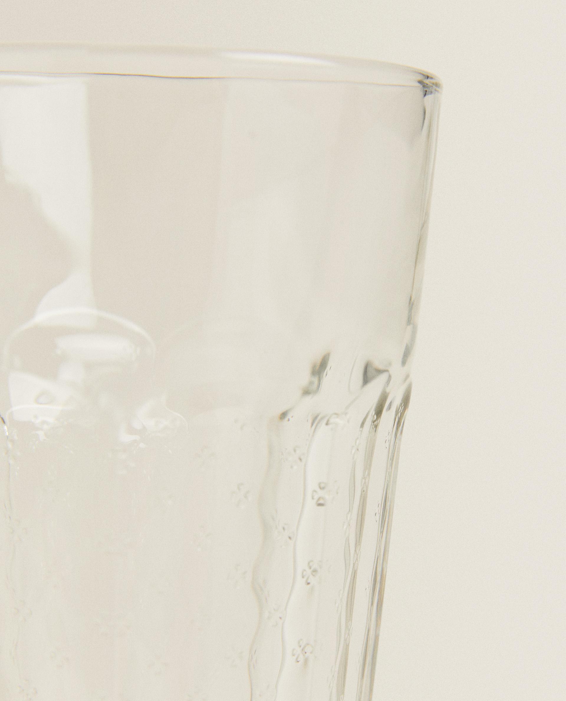 RAISED FLORAL DESIGN GLASS TUMBLER product thumbnail 10