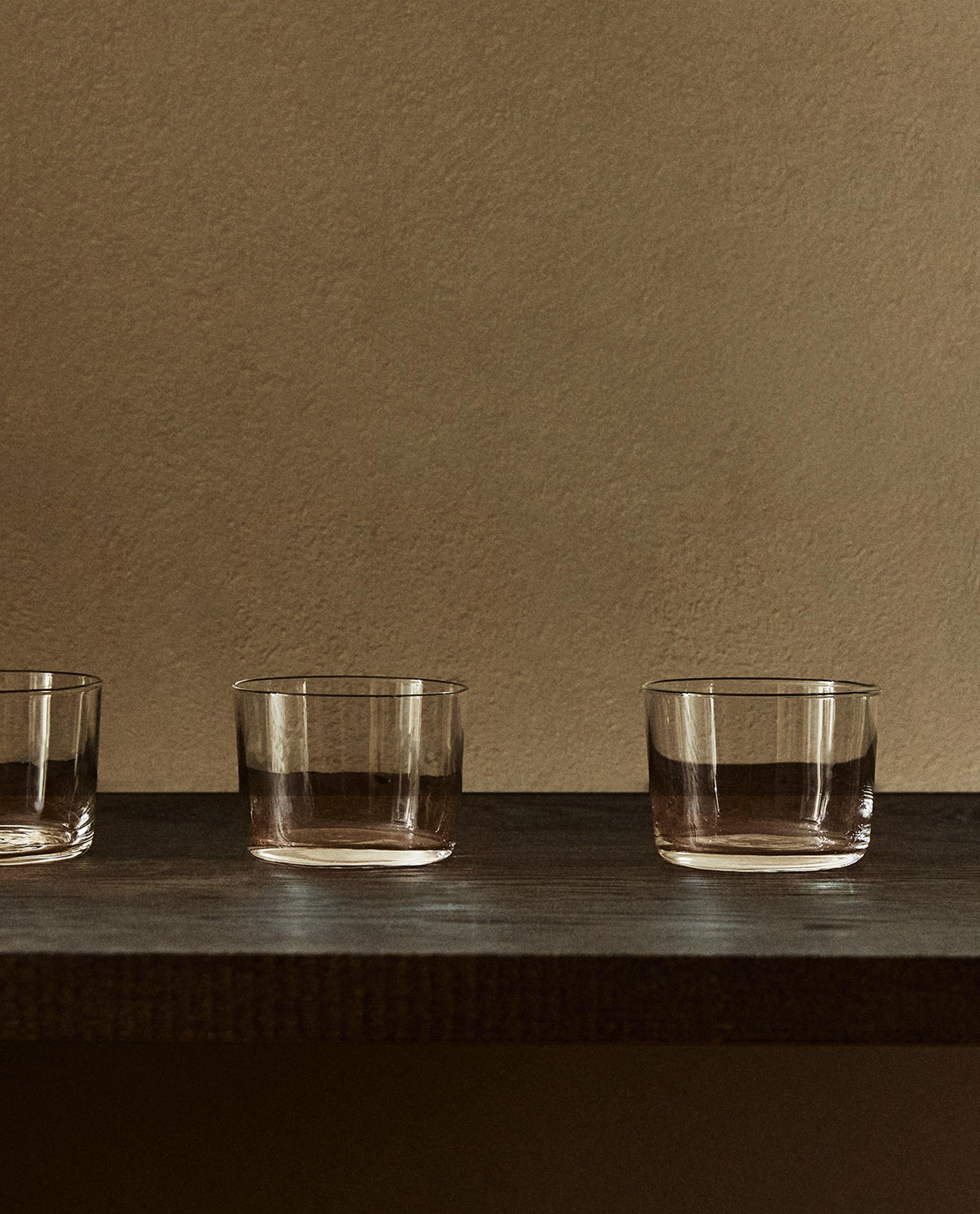 PACK OF LOW GLASS TUMBLERS (PACK OF 4)