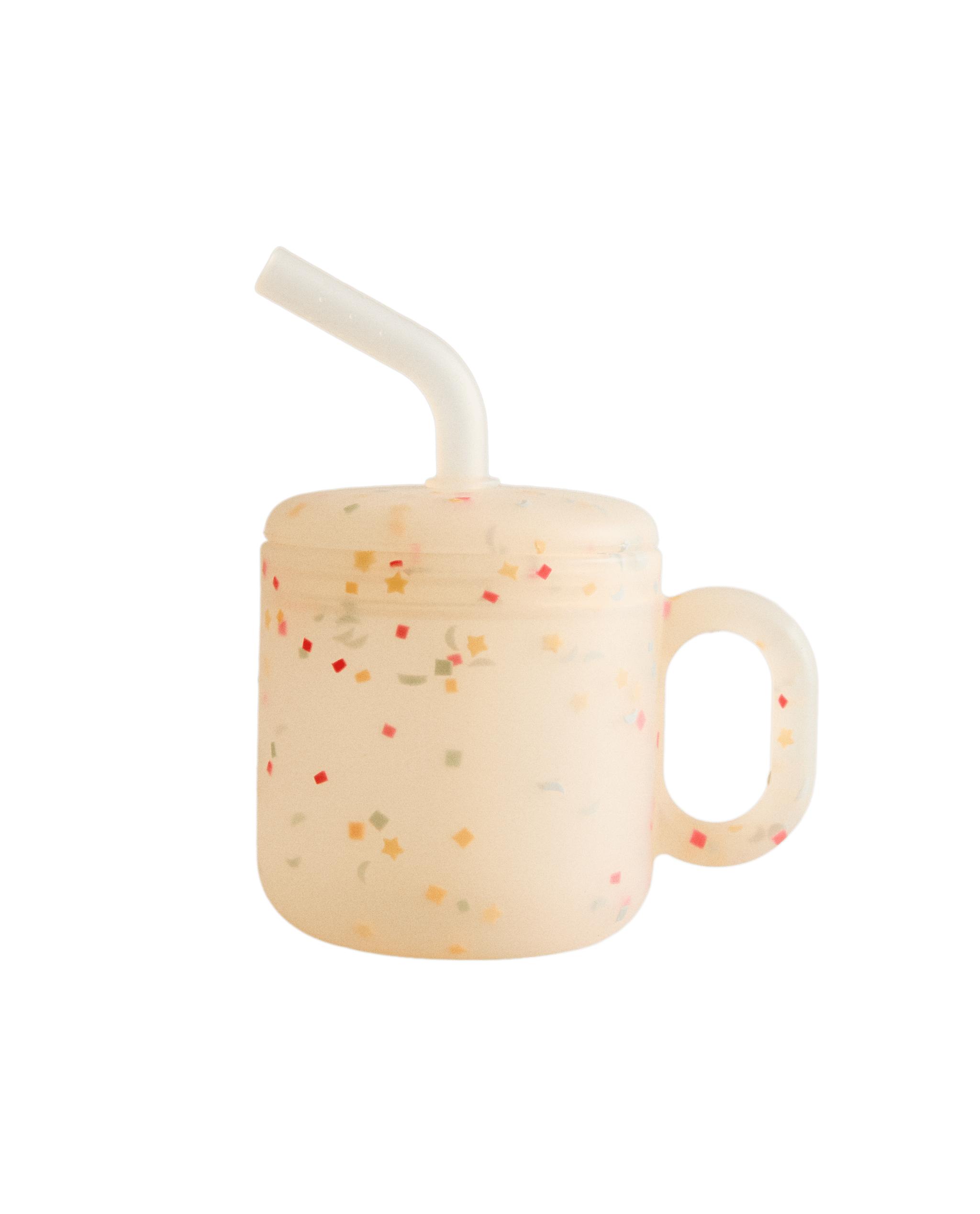 KIDS' SILICONE CONFETTI TUMBLER WITH STRAW product thumbnail 2