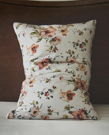 FUNDA ALMOHADA SATÉN FLORES SILVESTRES (300 HILOS) FUNDA ALMOHADA SATÉN FLORES SILVESTRES (300 HILOS)