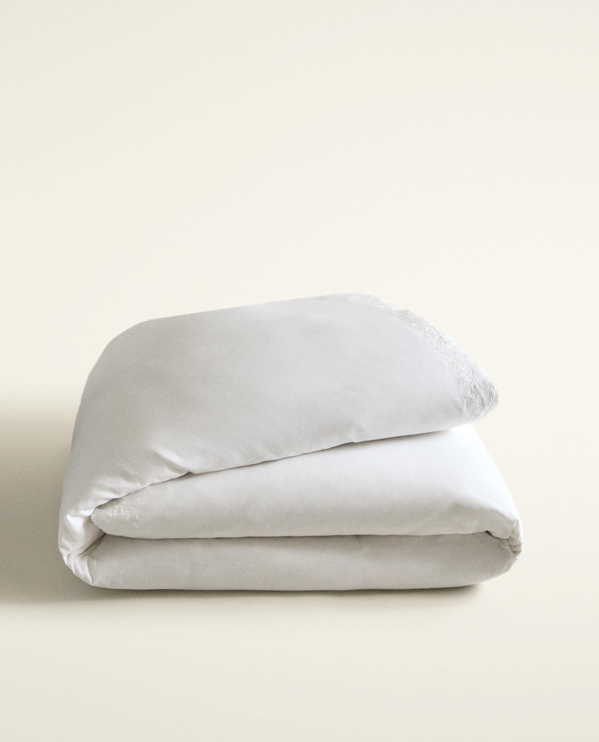 COTTON AND LINEN DUVET COVER WITH RAISED DESIGN product thumbnail 10
