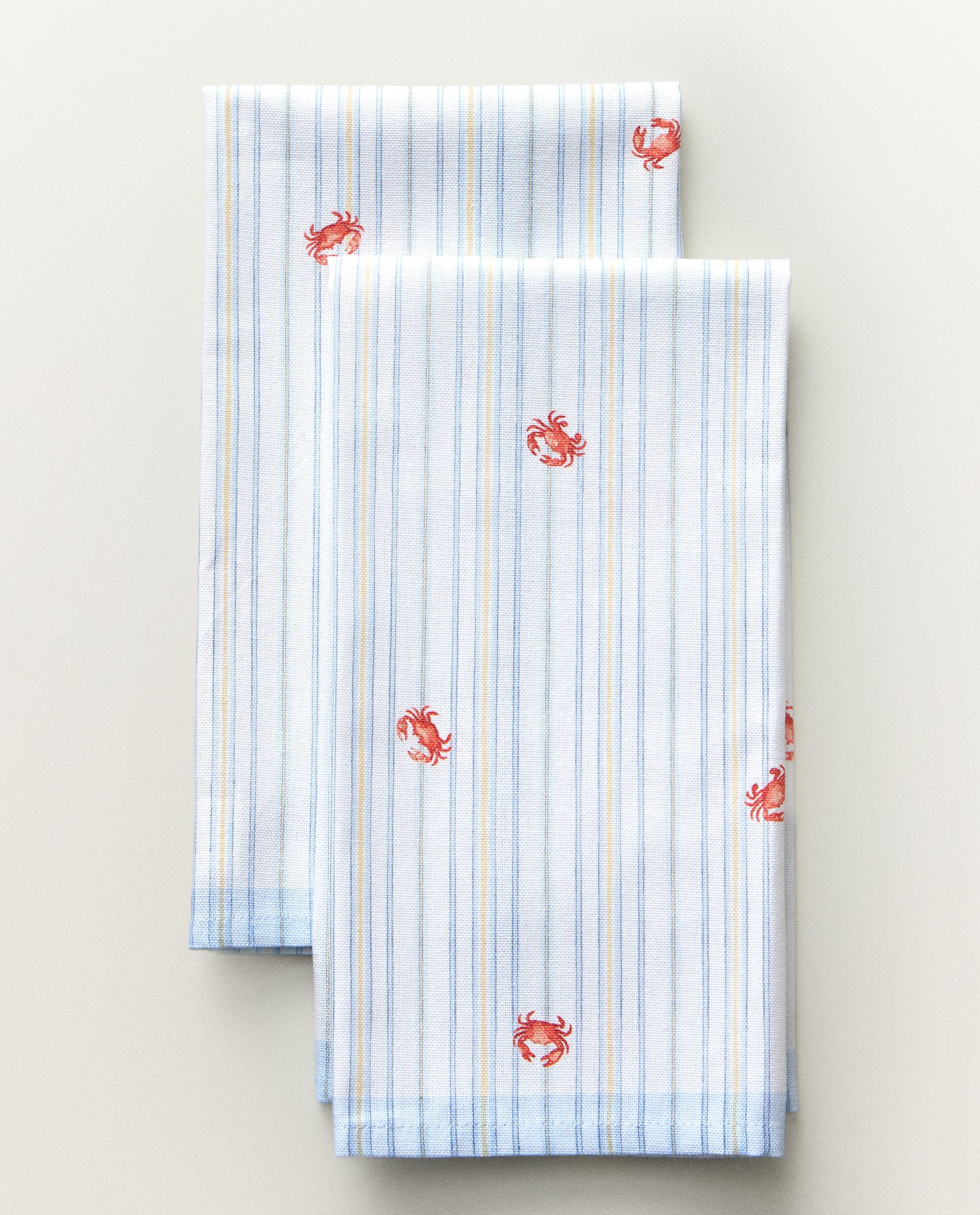 PACK OF CRAB PRINT TEA TOWELS (PACK OF 2) product thumbnail 10