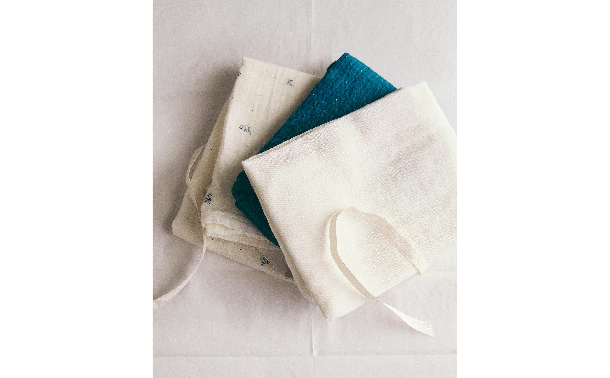 FLORAL BABY MUSLIN CLOTHS (PACK OF 3) product thumbnail 8