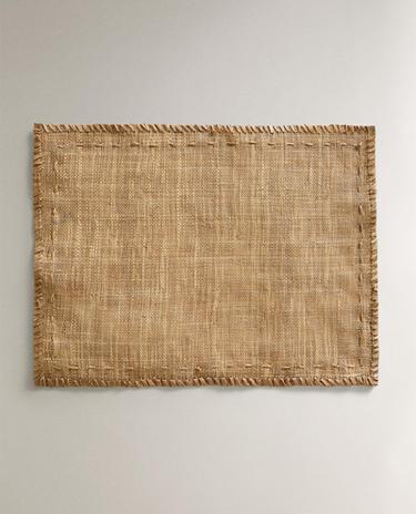 MANTEL INDIVIDUAL FIBRA PESPUNTES