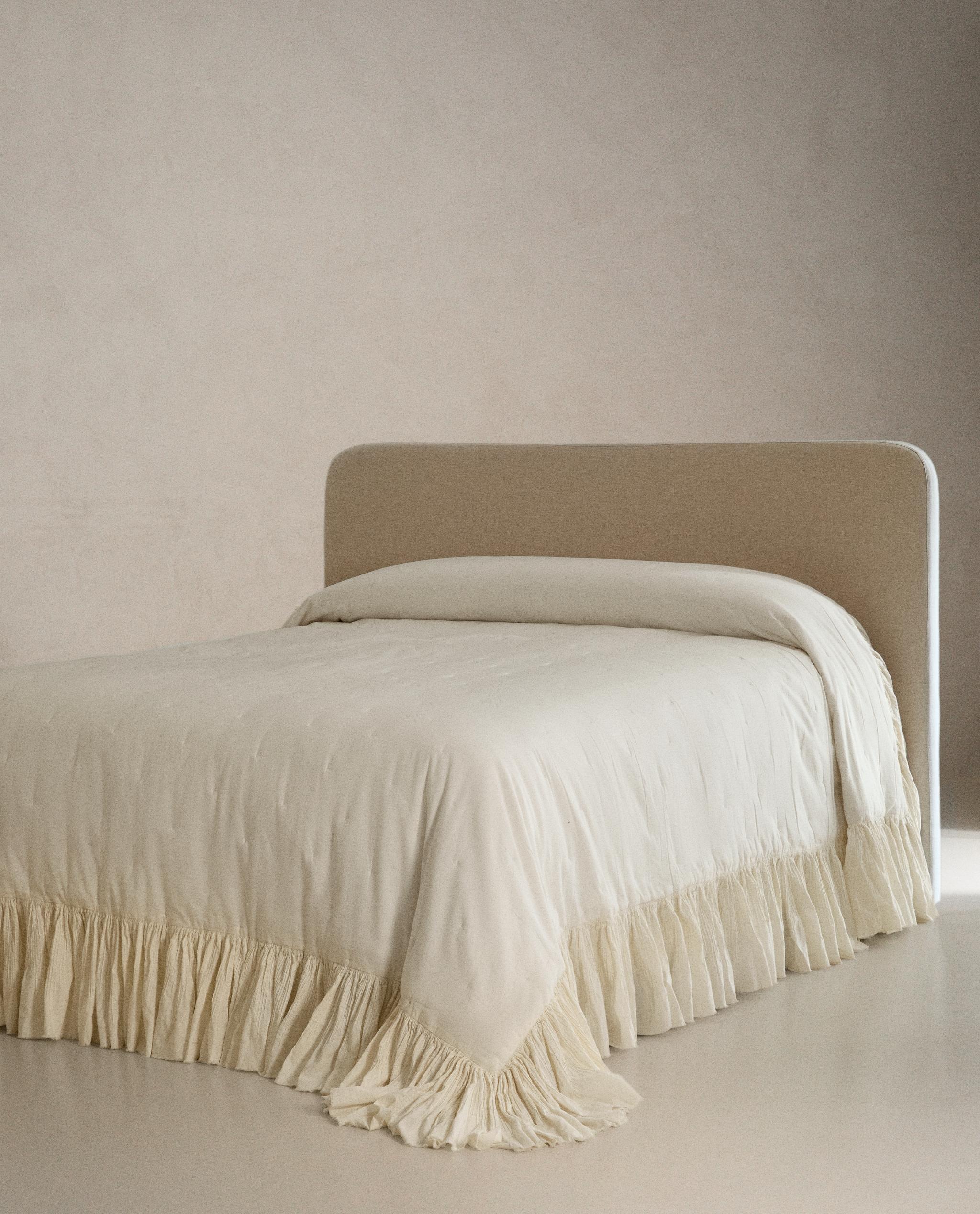 FRILLED COTTON QUILTED BEDSPREAD product thumbnail 6