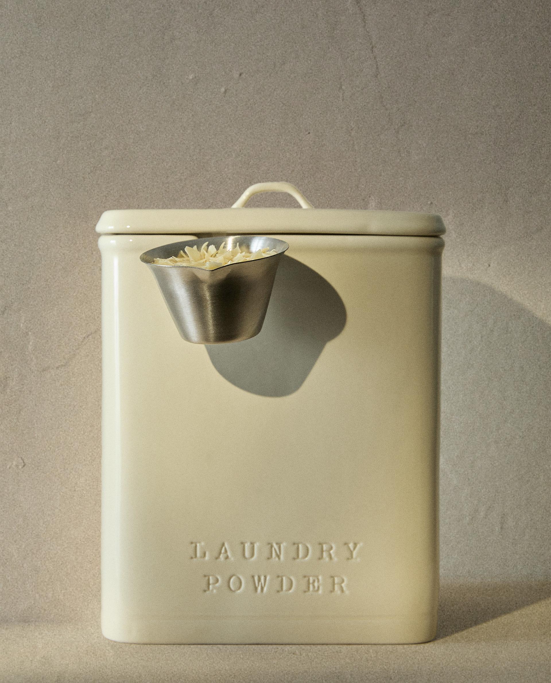 LAUNDRY DETERGENT JAR WITH LADLE