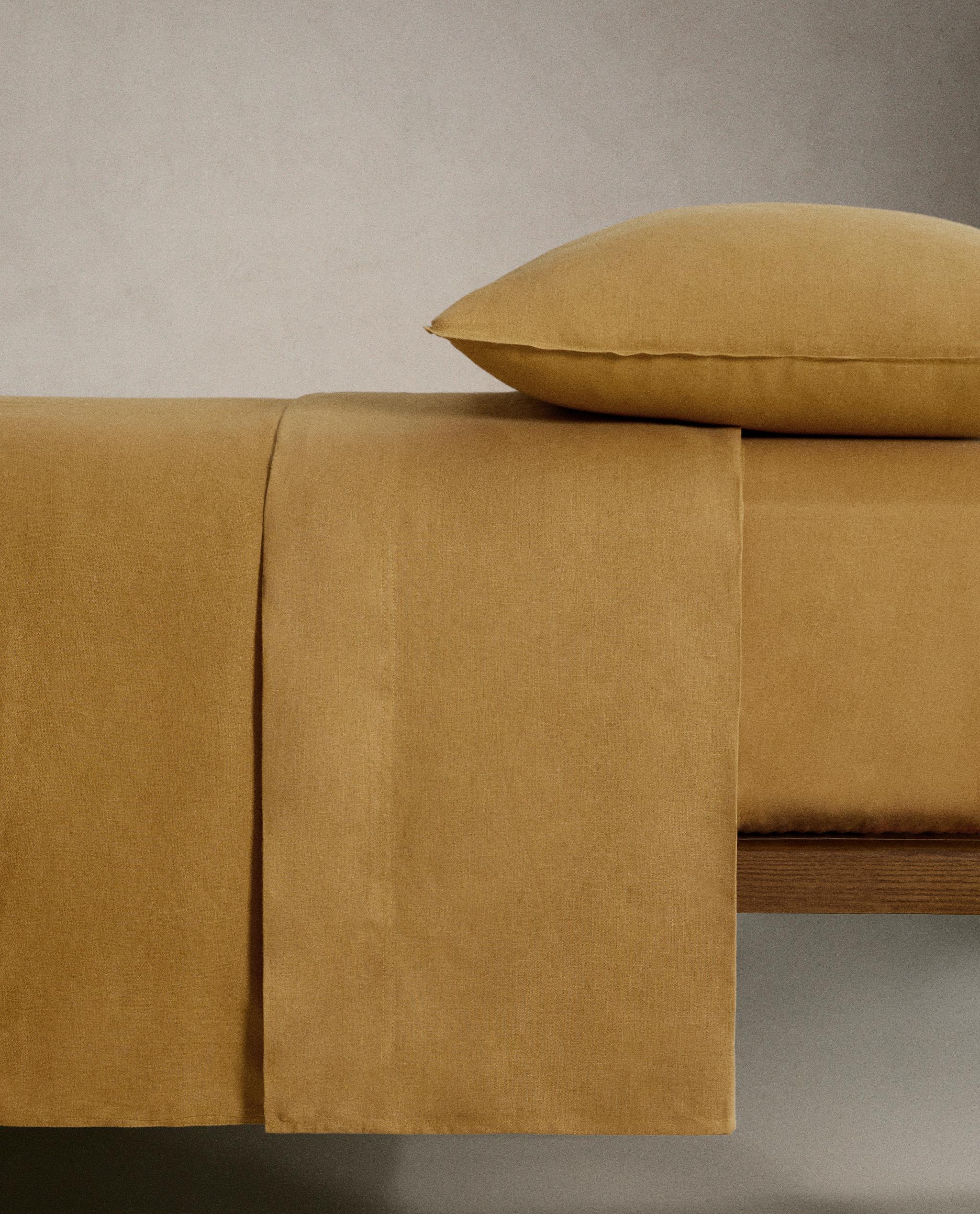 (140 GSM) WASHED LINEN FITTED SHEET product thumbnail 14