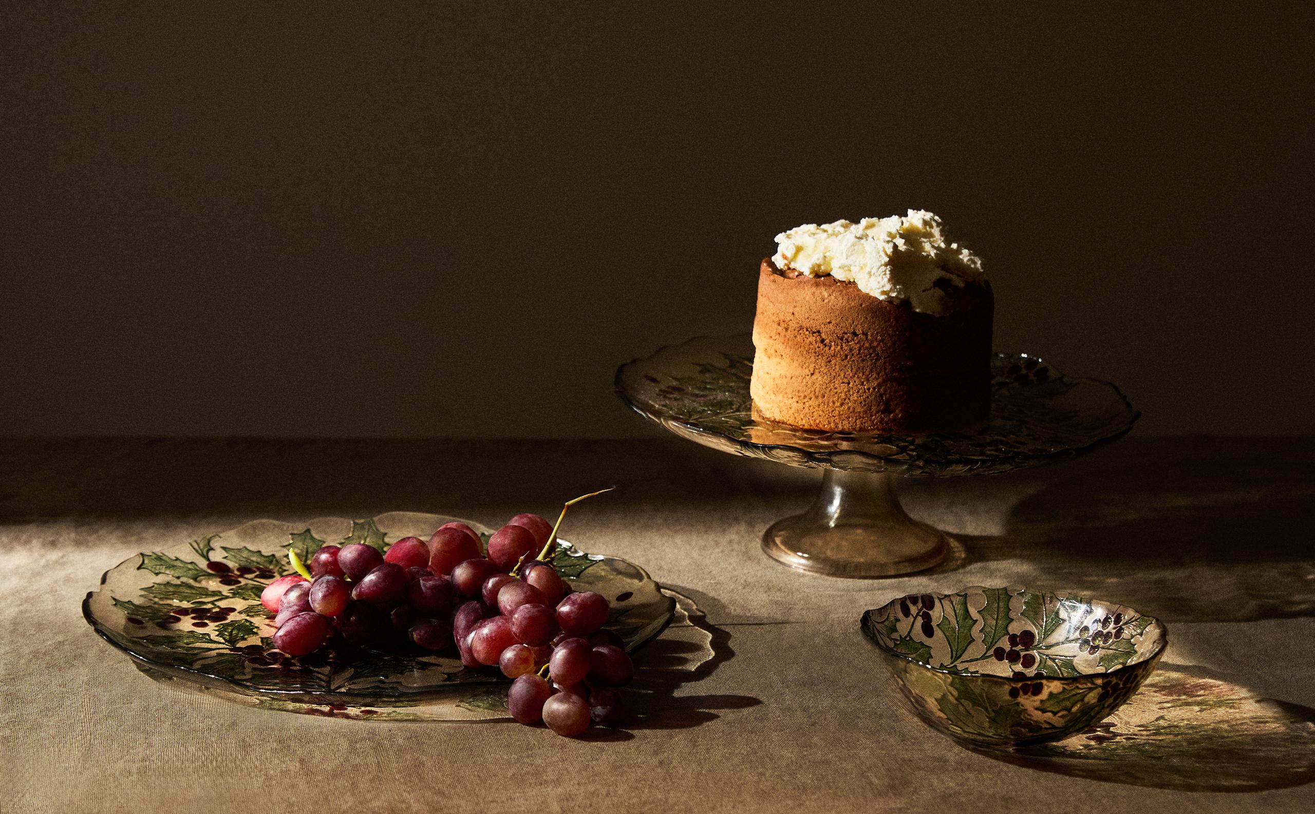 CHRISTMAS HOLLY GLASS TABLEWARE