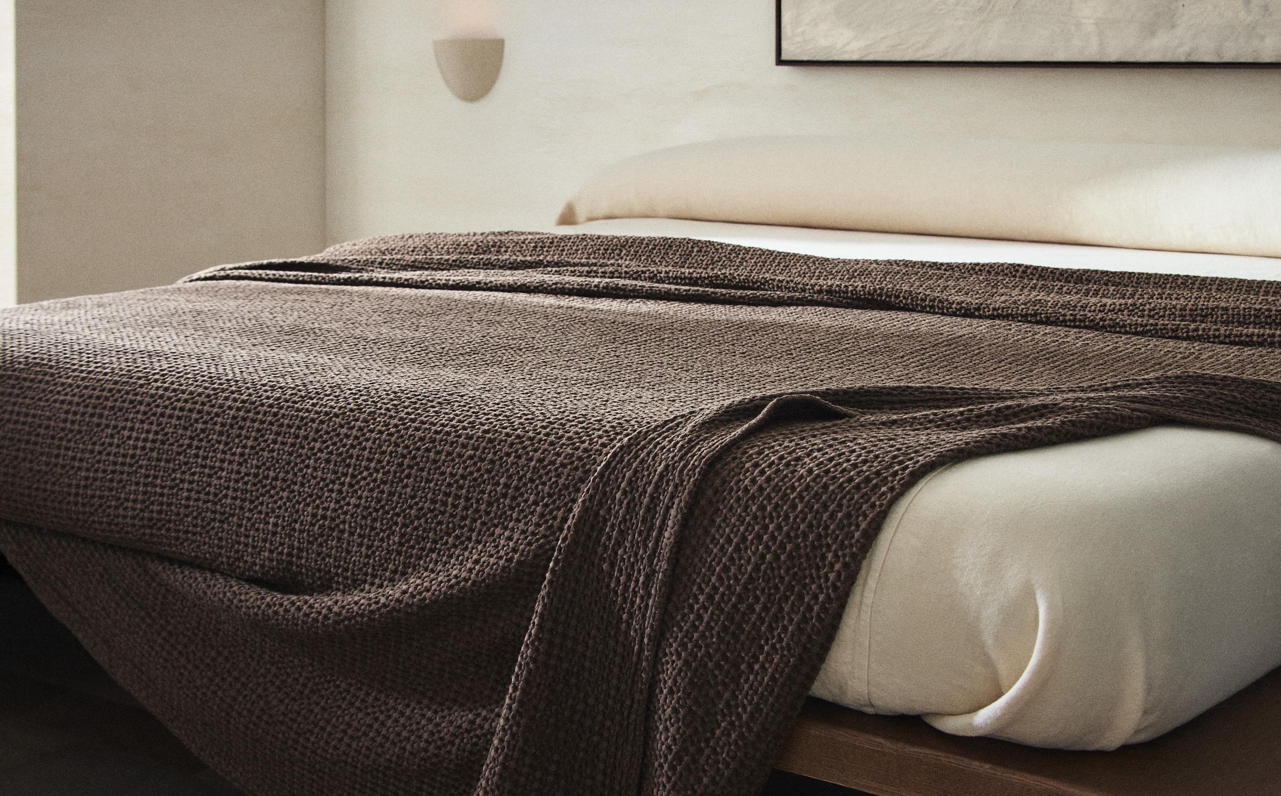 ZARA  ベッドカバー コットンベッドカバー ミニワッフルファブリック | Zara Home