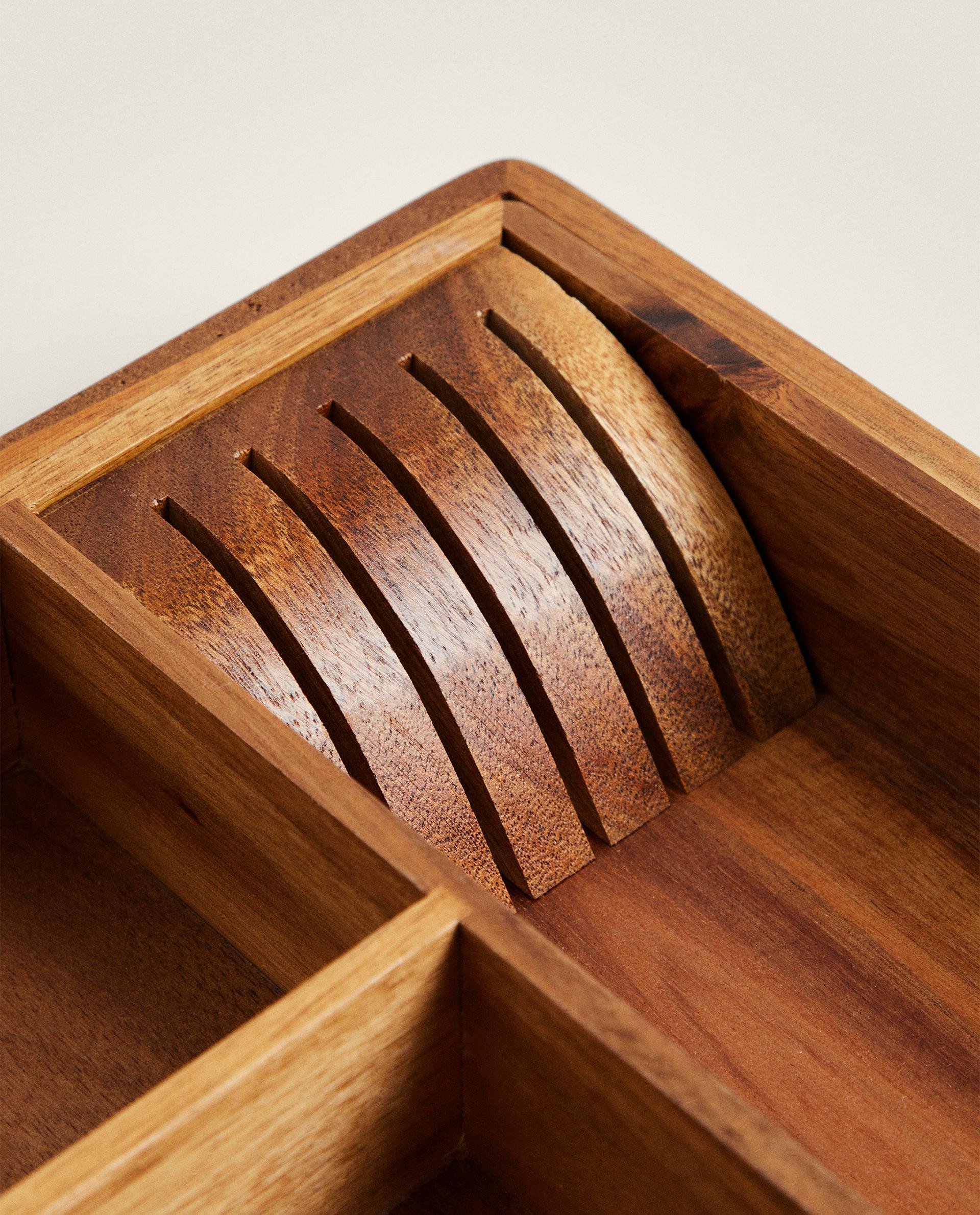 EXTENDABLE WOODEN FLATWARE TRAY | Zara Home United States of America
