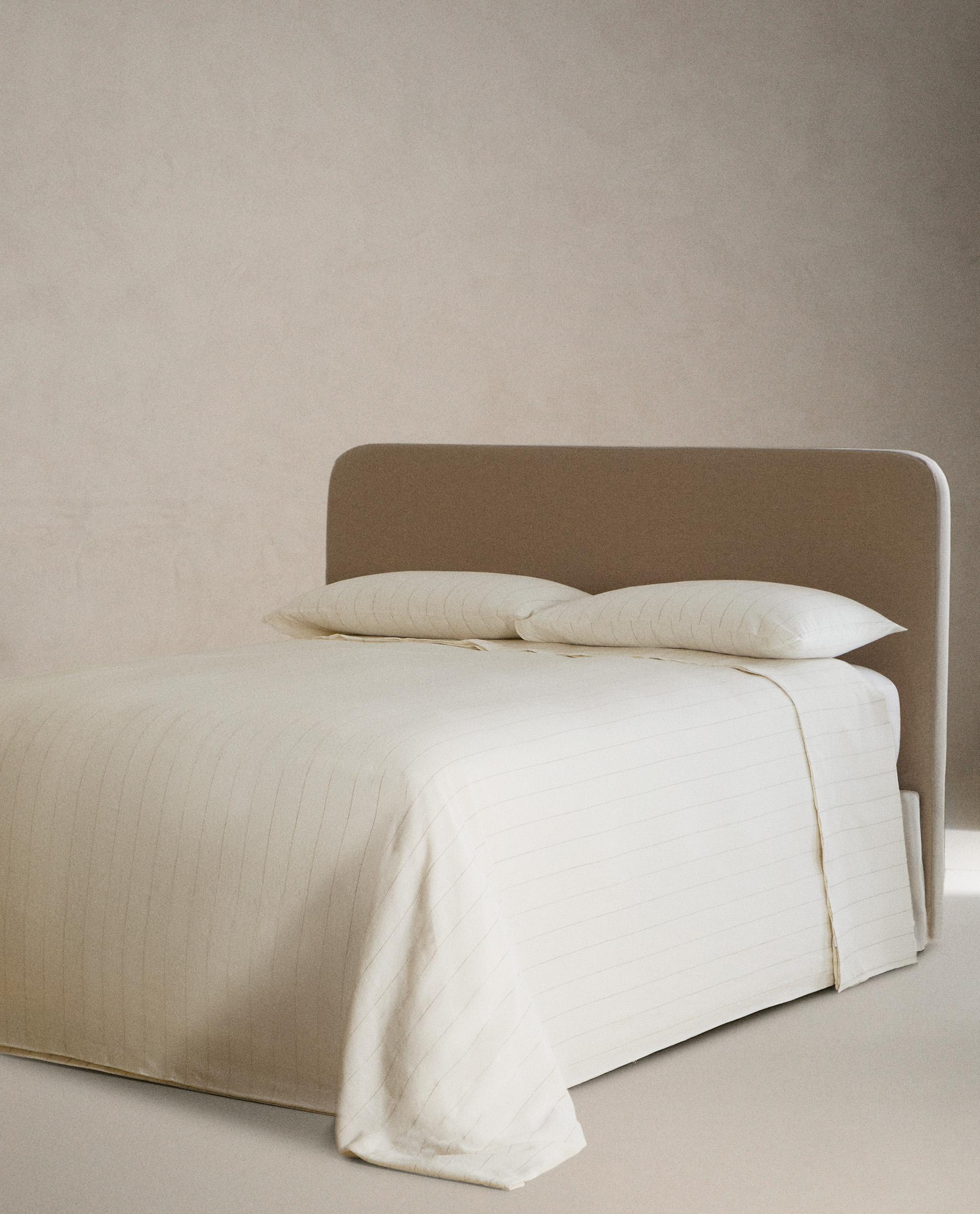 リネン コットン ストライプ デュべカバー | Zara Home 日本/Japan