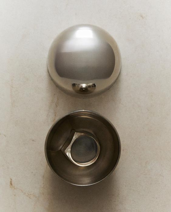 PETITE BOÎTE RONDE EN ACIER INOXYDABLE