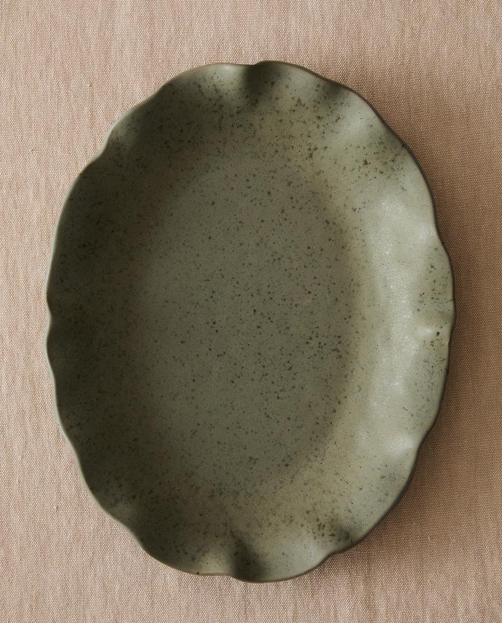 Scalloped Terracotta Serving Dish