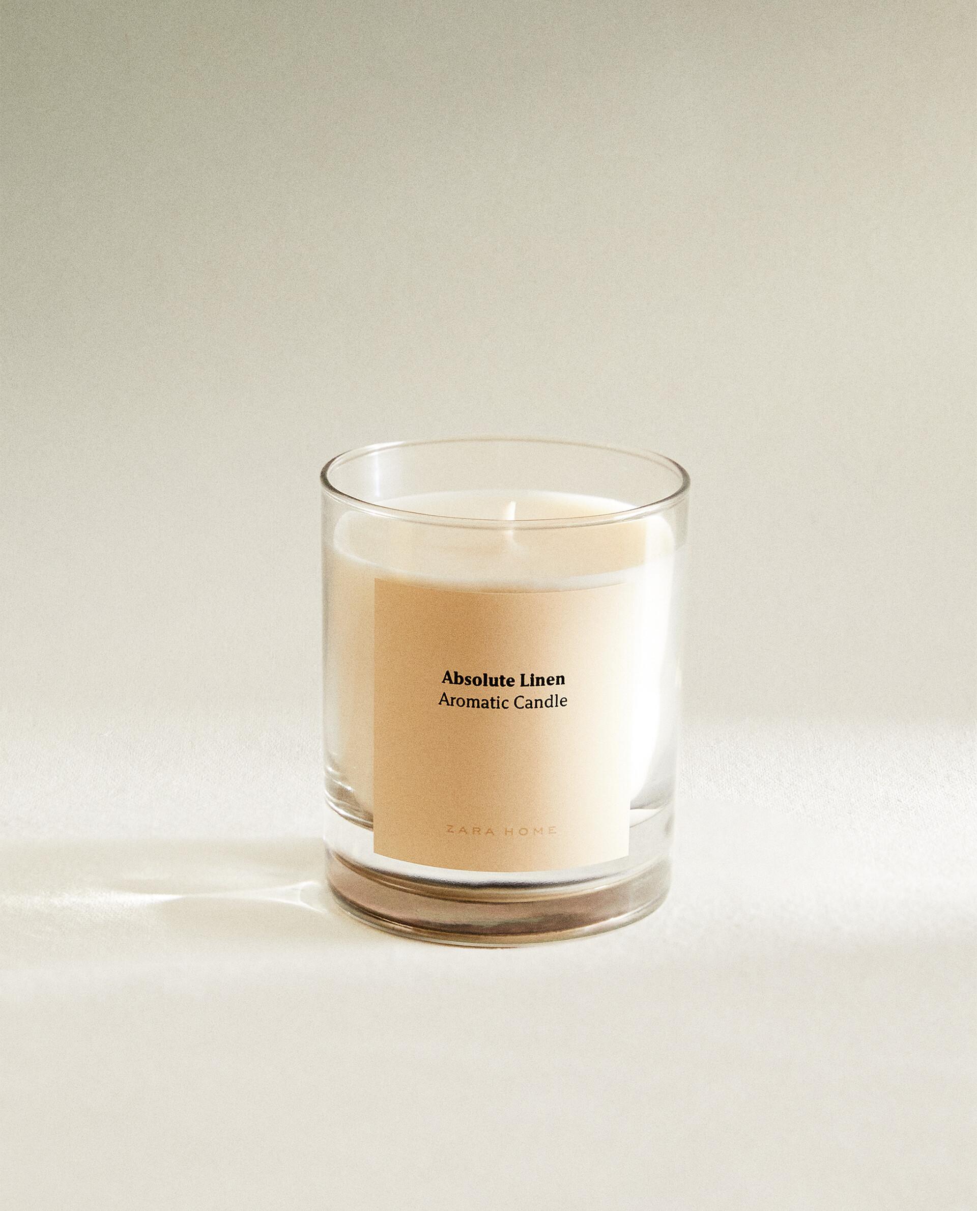 ZARA HOME - nanamisaki　　キャンドルスタンド　ZARA HOME 200 G] ”ABSOLUTE” LINEN アロマキャンドル | Zara Home 日本/Japan