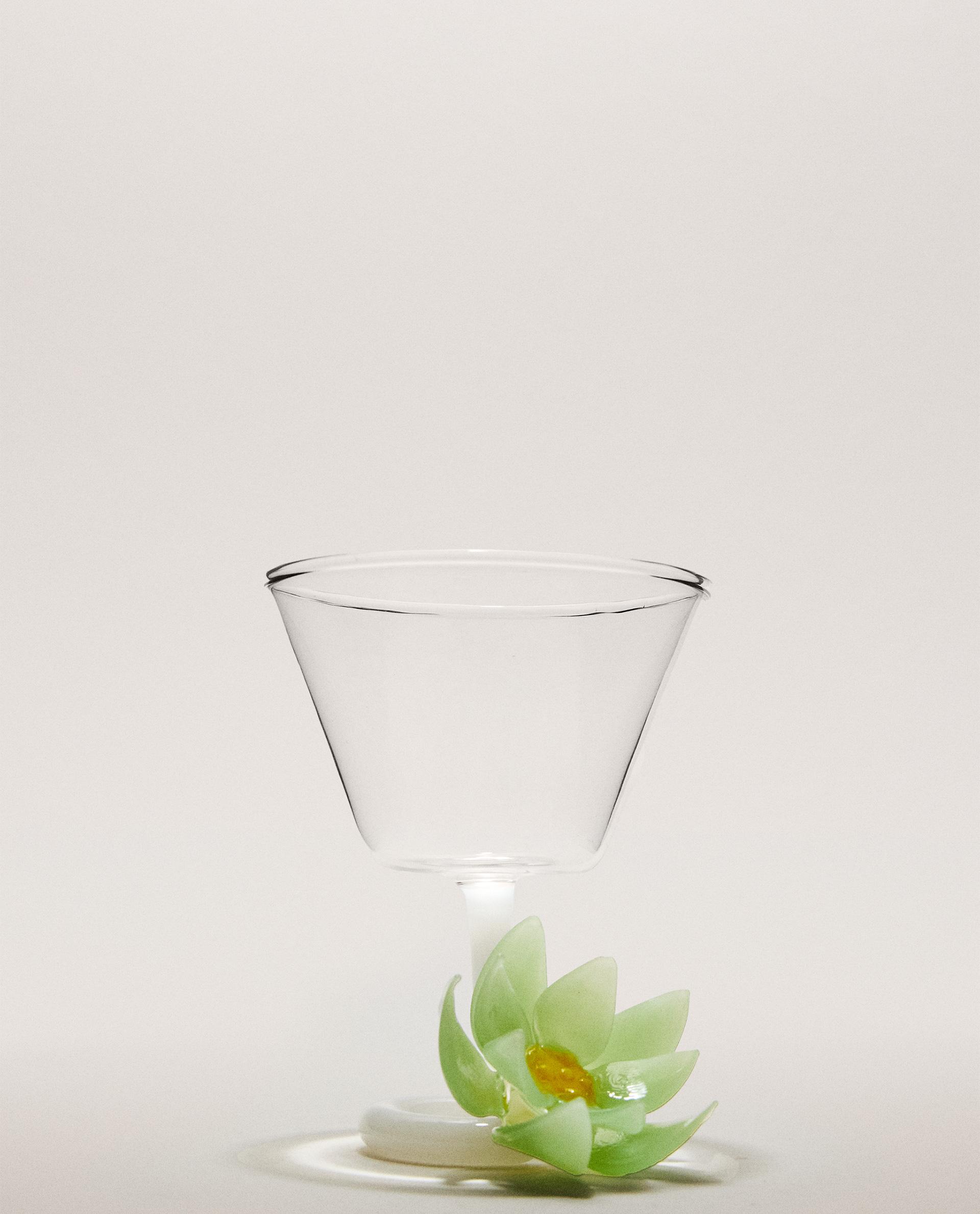 フローラル ガラス デザートプレート | Zara Home 日本/Japan