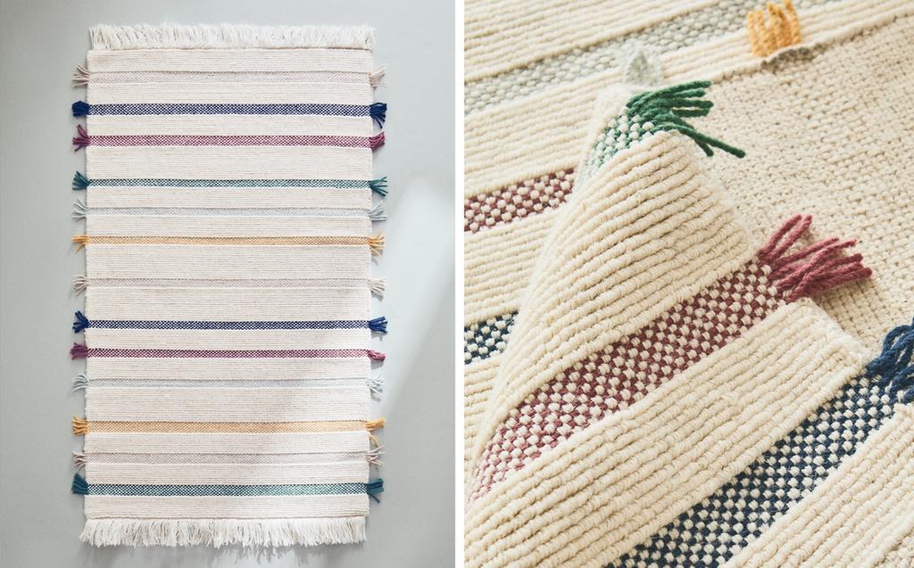 KIDS' MULTICOLOURED WOOL RUG