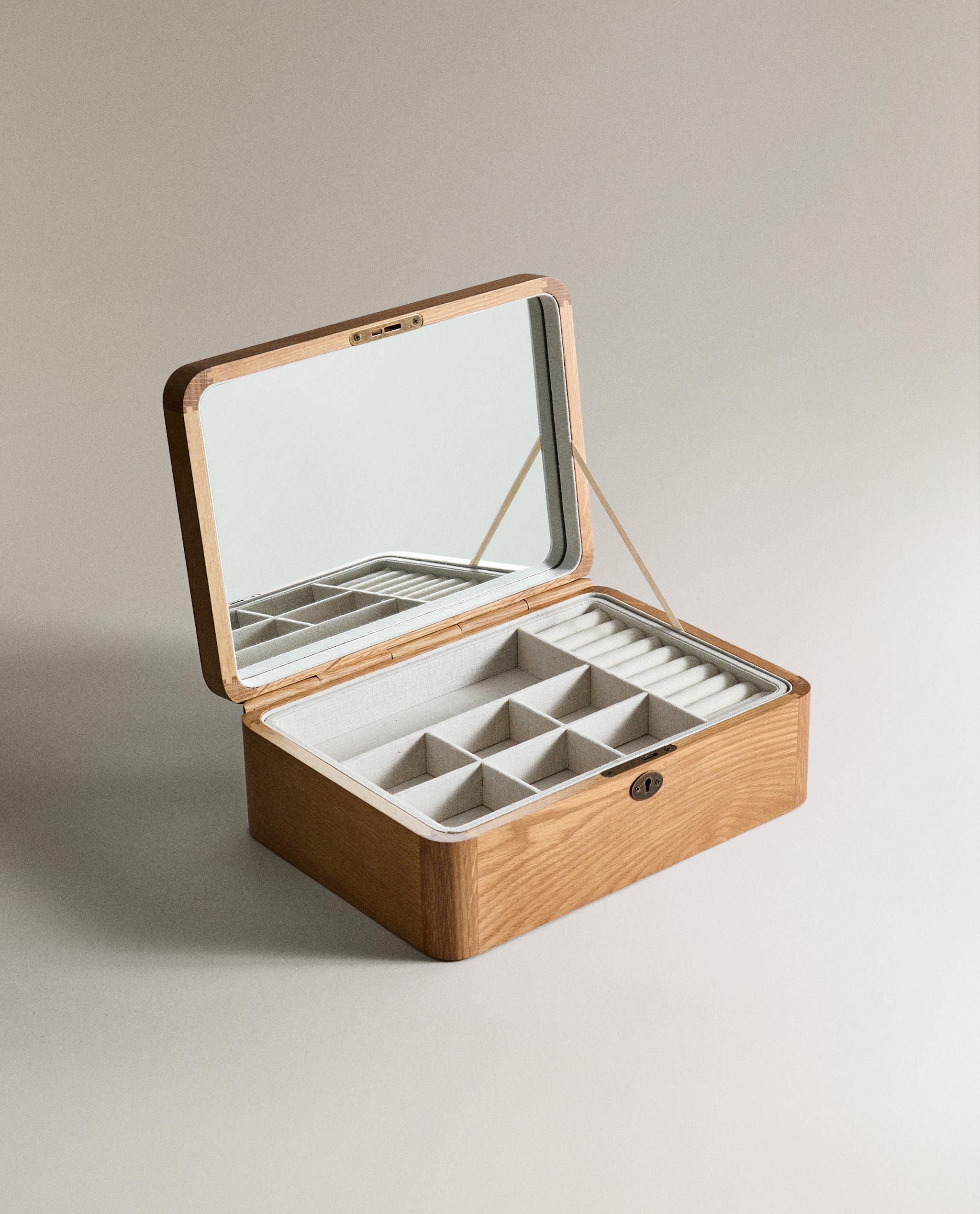 WOODEN JEWELLERY BOX WITH MIRROR product thumbnail 9