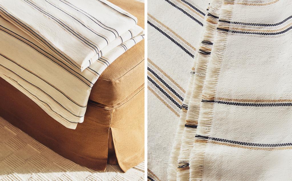 MULTIPURPOSE STRIPED THROW
