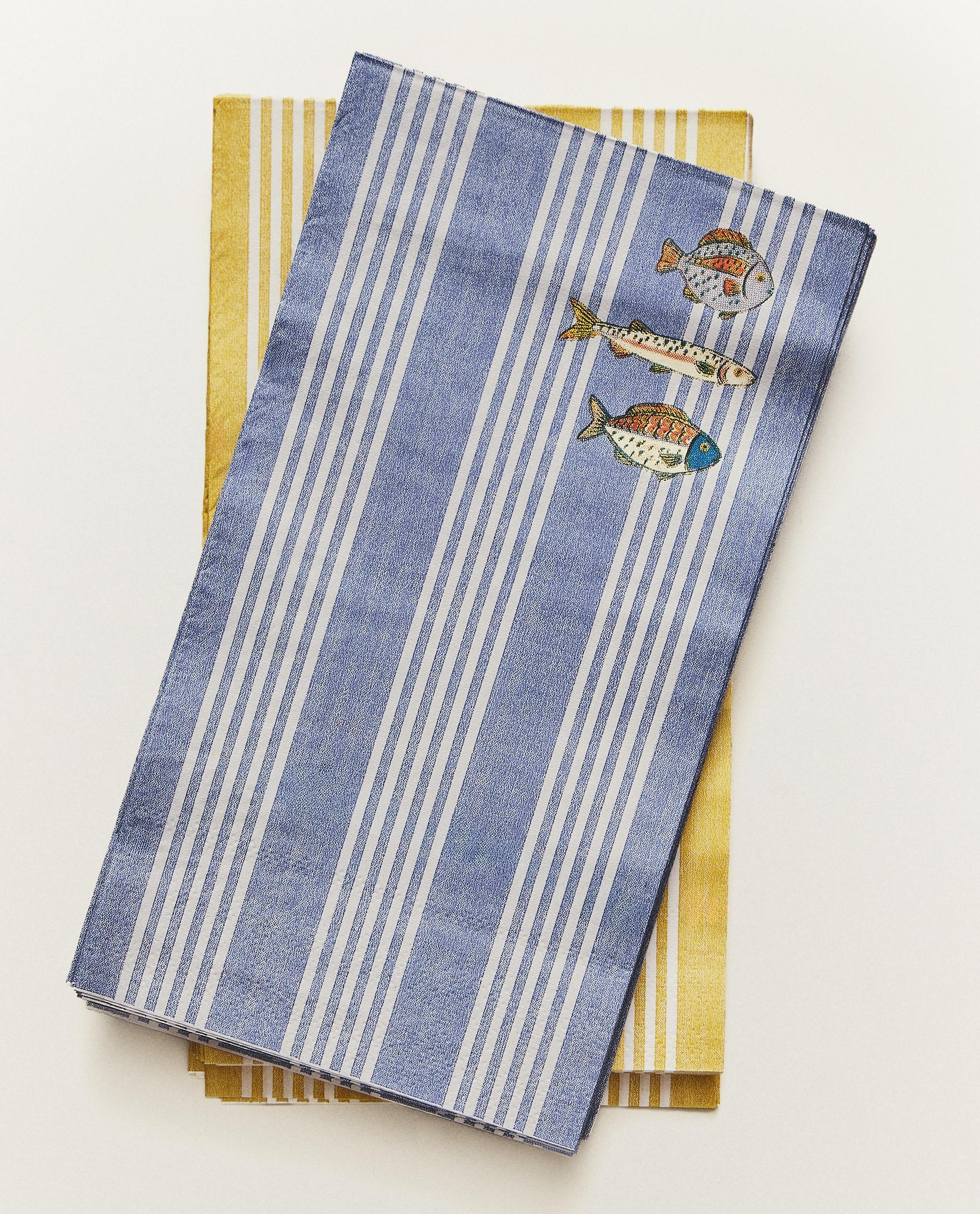 PACK OF FISH PRINT PAPER NAPKINS (PACK OF 30) product thumbnail 9