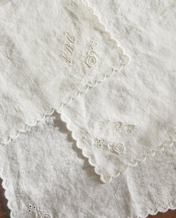 PACK OF EMBROIDERED LINEN GUEST TOWELS (PACK OF 3)