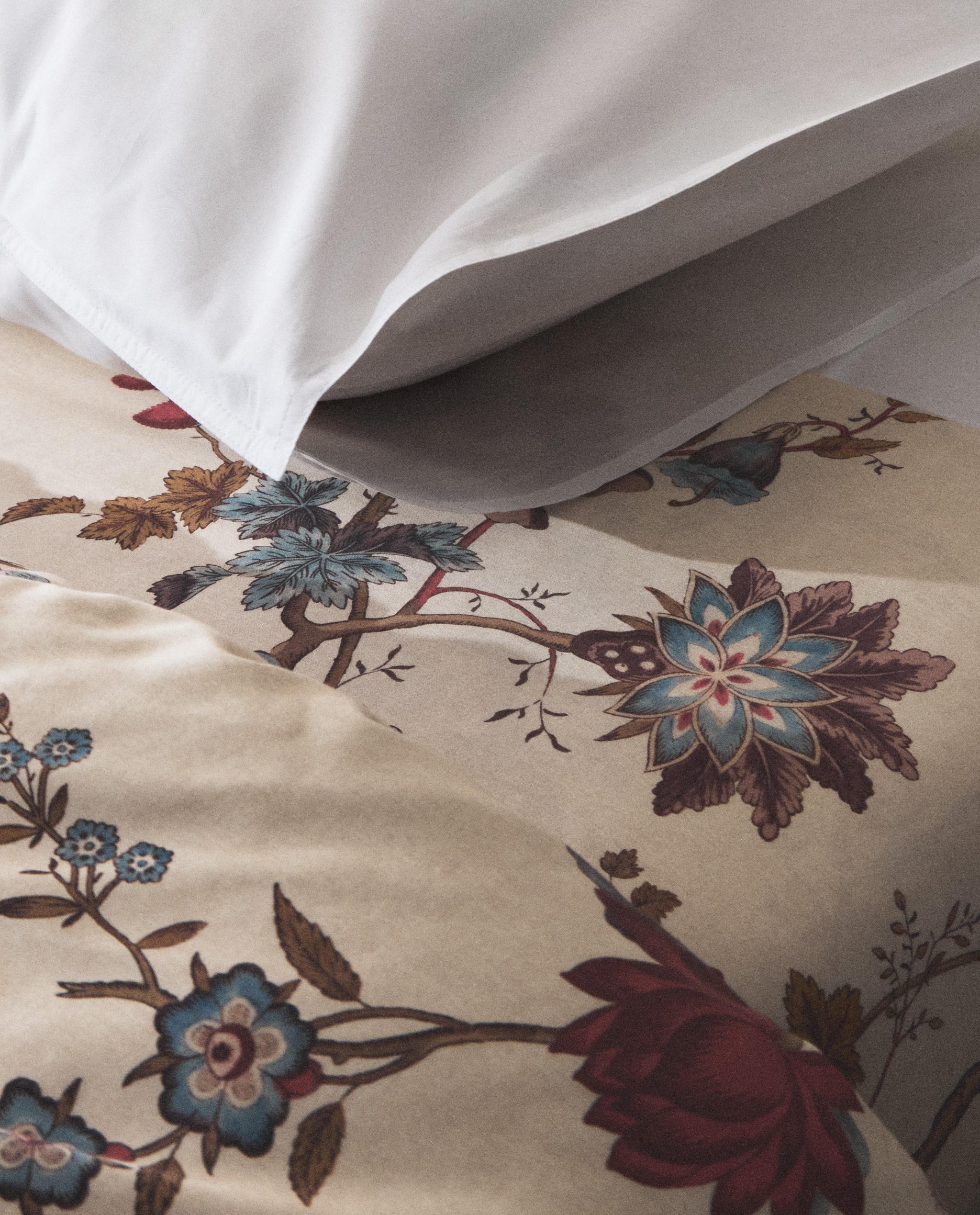 SATIN FLORAL FLAT SHEET | KATHARINE POLE product thumbnail 5