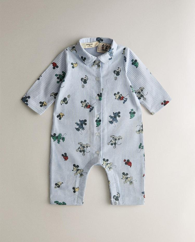 MICKEY & MINNIE ©DISNEY FLANNEL BABY ROMPER MICKEY & MINNIE ©DISNEY FLANNEL BABY ROMPER