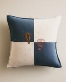 KIDS' EMBROIDERED BALLOON CUSHION COVER