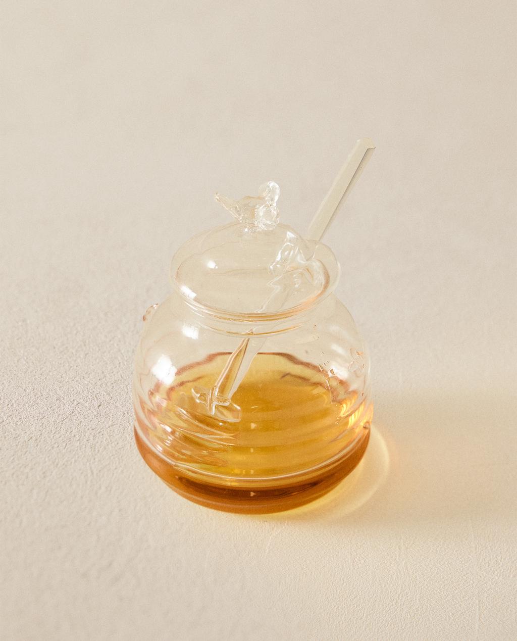 BUMBLEBEE BOROSILICATE GLASS HONEY JAR