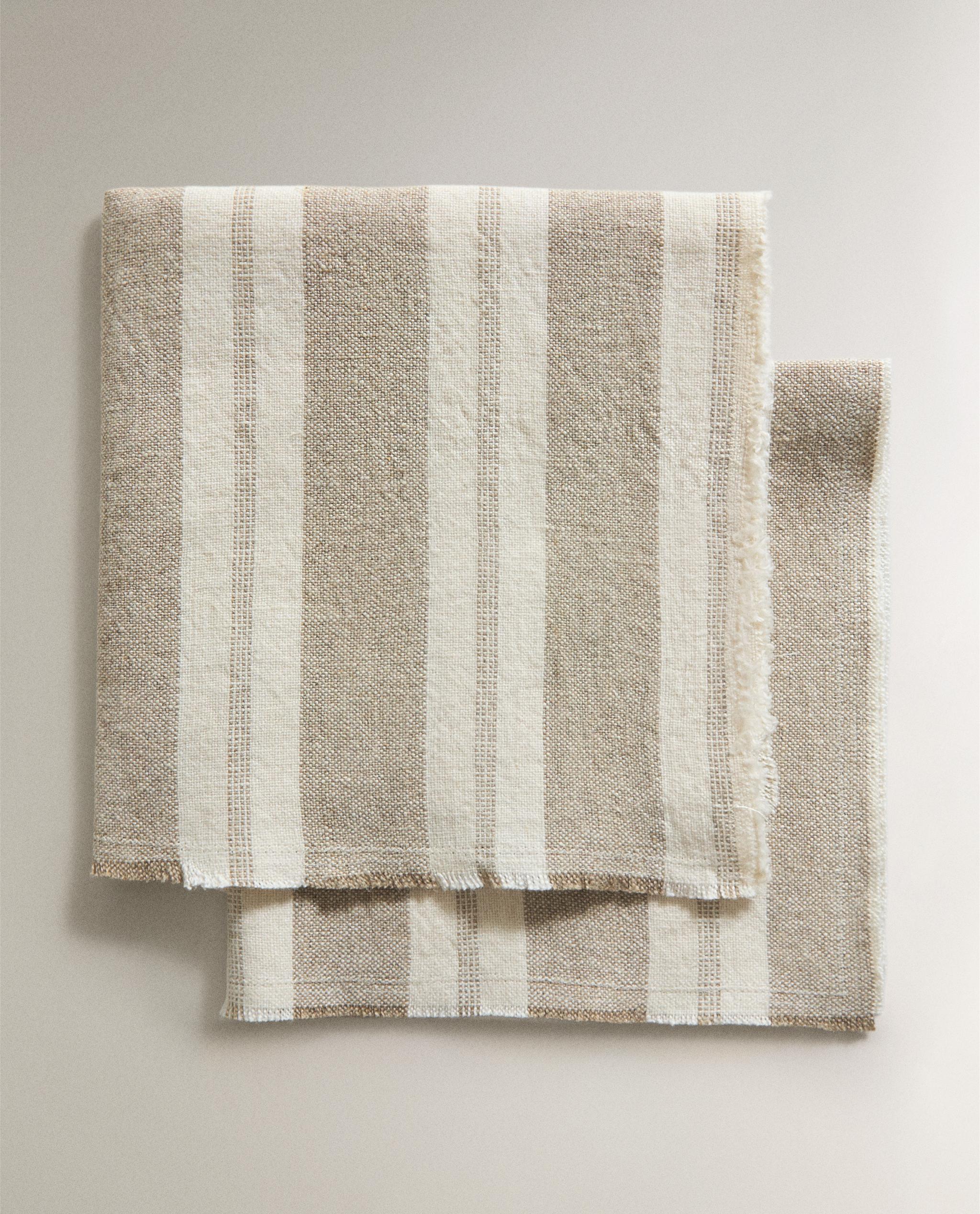 STRIPED HEAVY LINEN NAPKINS (PACK OF 2) product thumbnail 7