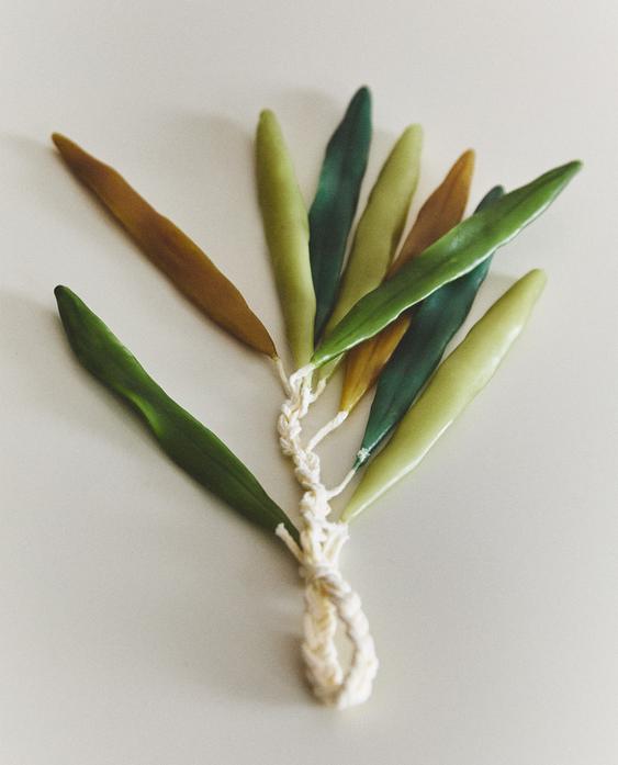 PACK VELAS DECORATIVAS HOJA (PACK DE 9)