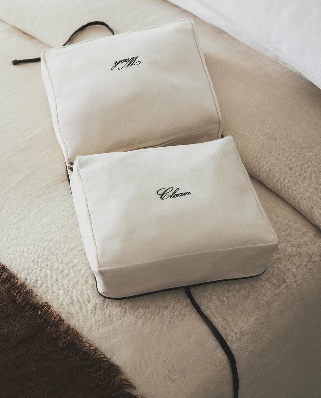 NÉCESSAIRE DE ALGODÃO "WASH" E "CLEAN" NÉCESSAIRE DE ALGODÃO "WASH" E "CLEAN"