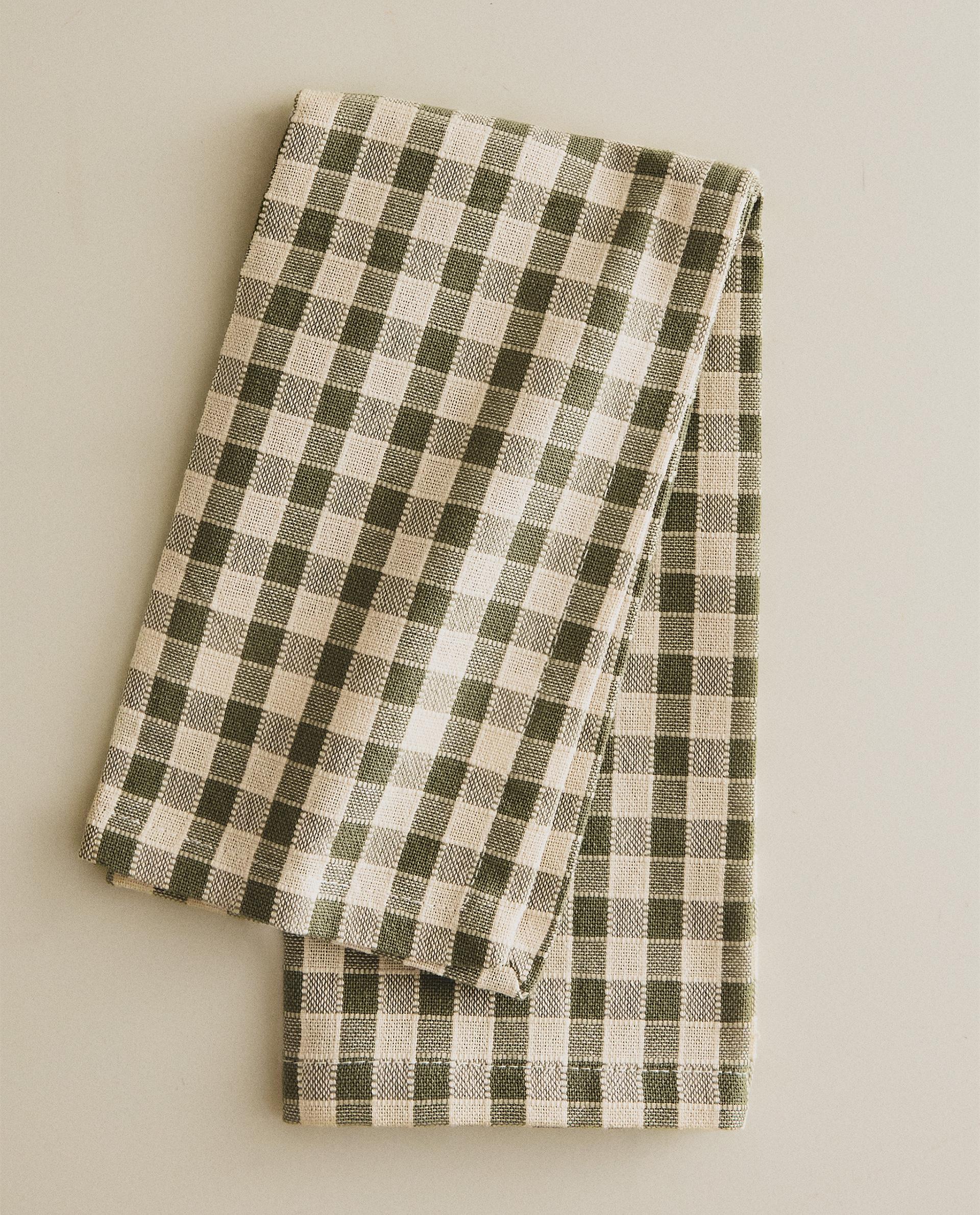 PACK OF CHECK NAPKINS WITH TOPSTITCHING (PACK OF 2) PACK OF CHECK NAPKINS WITH TOPSTITCHING (PACK OF 2)