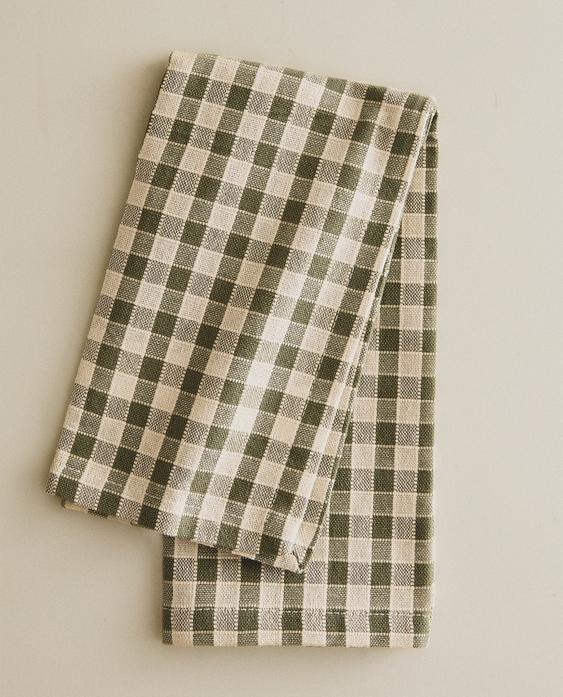 PACK OF CHECK NAPKINS WITH TOPSTITCHING (PACK OF 2) PACK OF CHECK NAPKINS WITH TOPSTITCHING (PACK OF 2)