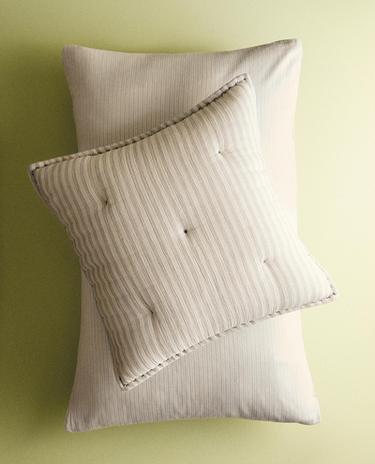 KIDS' CUSHION COVER FOR QUILTS WITH THIN STRIPES