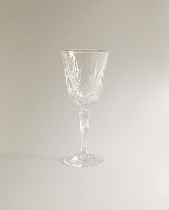 VERRE À PIED TAILLÉ CRISTALLIN VERRE À PIED TAILLÉ CRISTALLIN