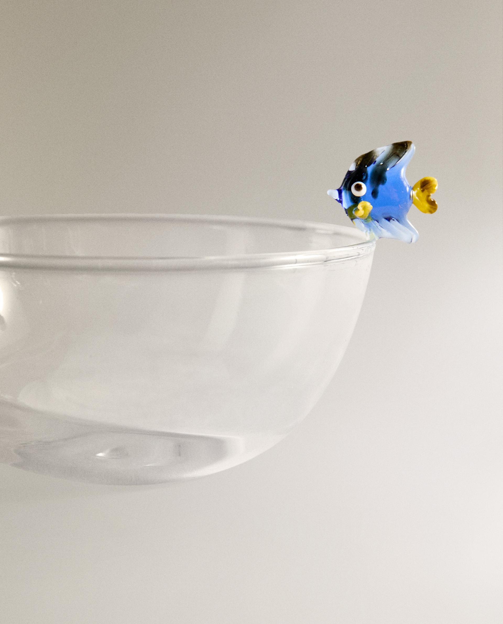潮工房　小西潮氏　Glass bowl 32cm 潮工房 小西潮氏 Glass bowl 32cm Koushi Blue 8.25