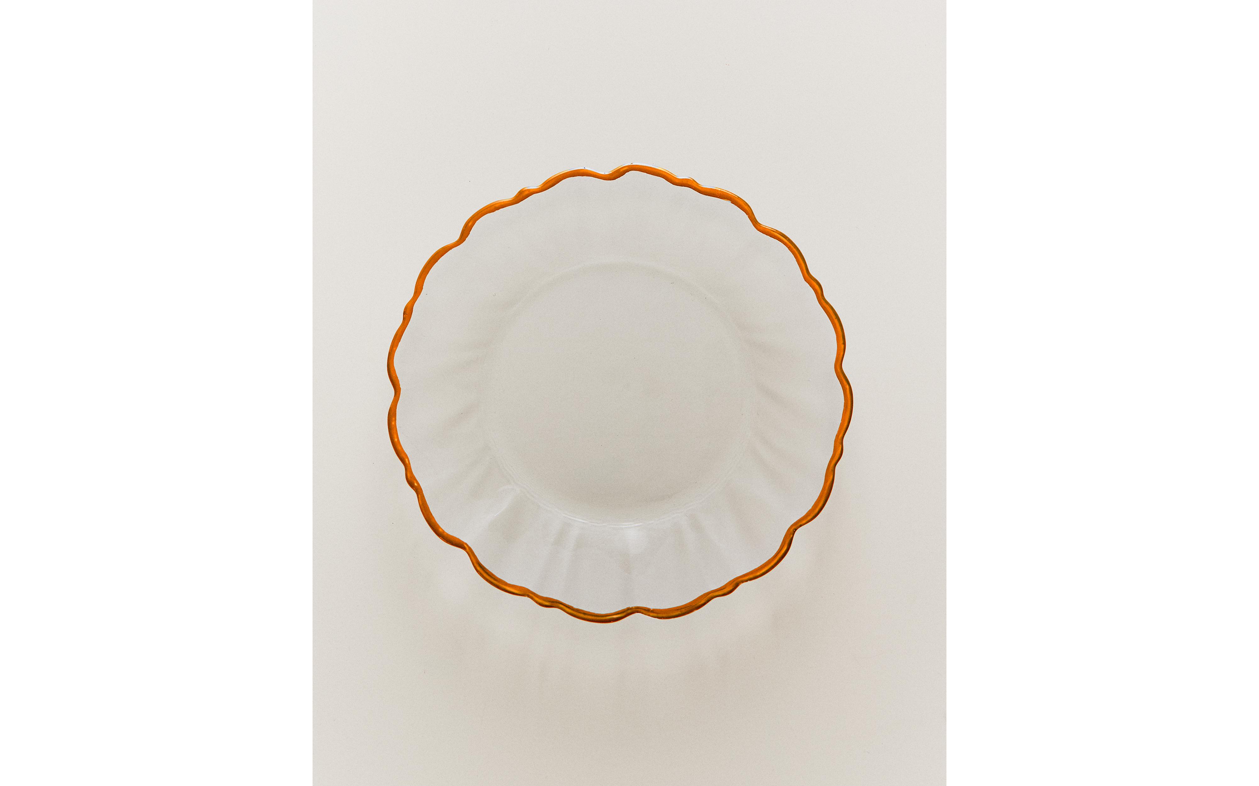 GLASS DESSERT PLATE WITH RIM product thumbnail 11