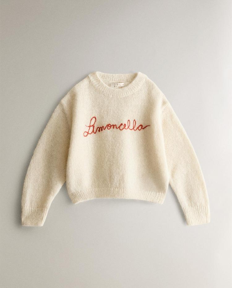 KINDER PULLOVER ALPACA LIMONCELLA X THE ANIMALS OBSERVATORY