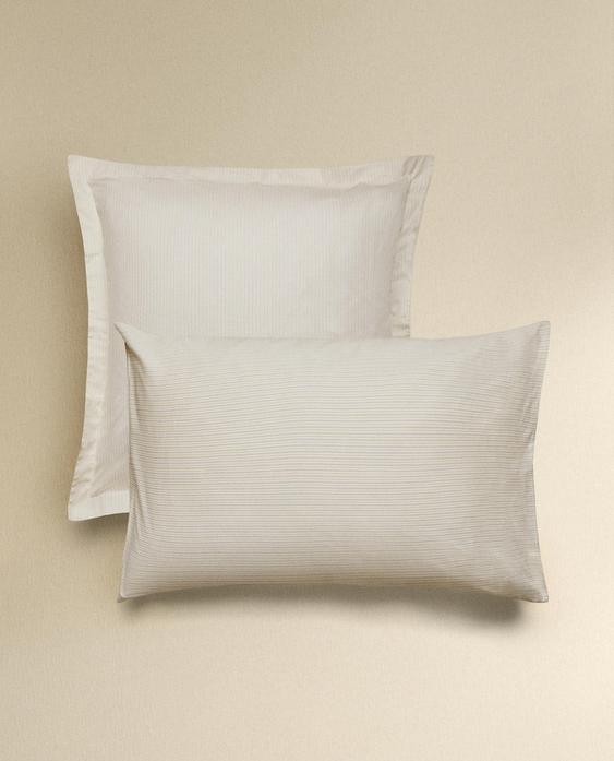 STRIPED SATEEN PILLOWCASE (300 THREAD COUNT)