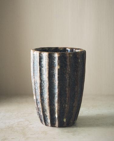 VASO CEPILLO DIENTES TERRACOTA RELIEVE