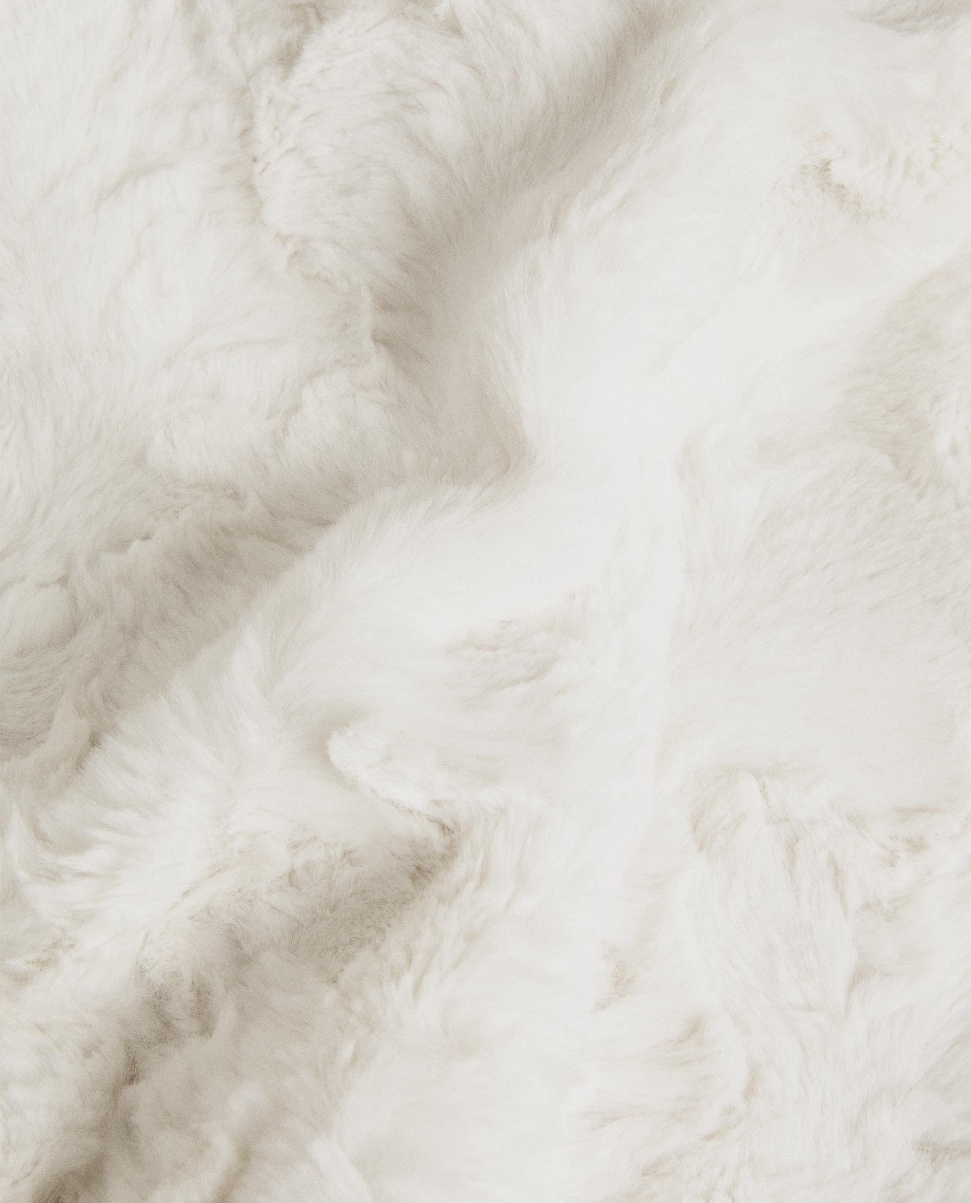 IRREGULAR FAUX FUR BLANKET Zara Home Canada