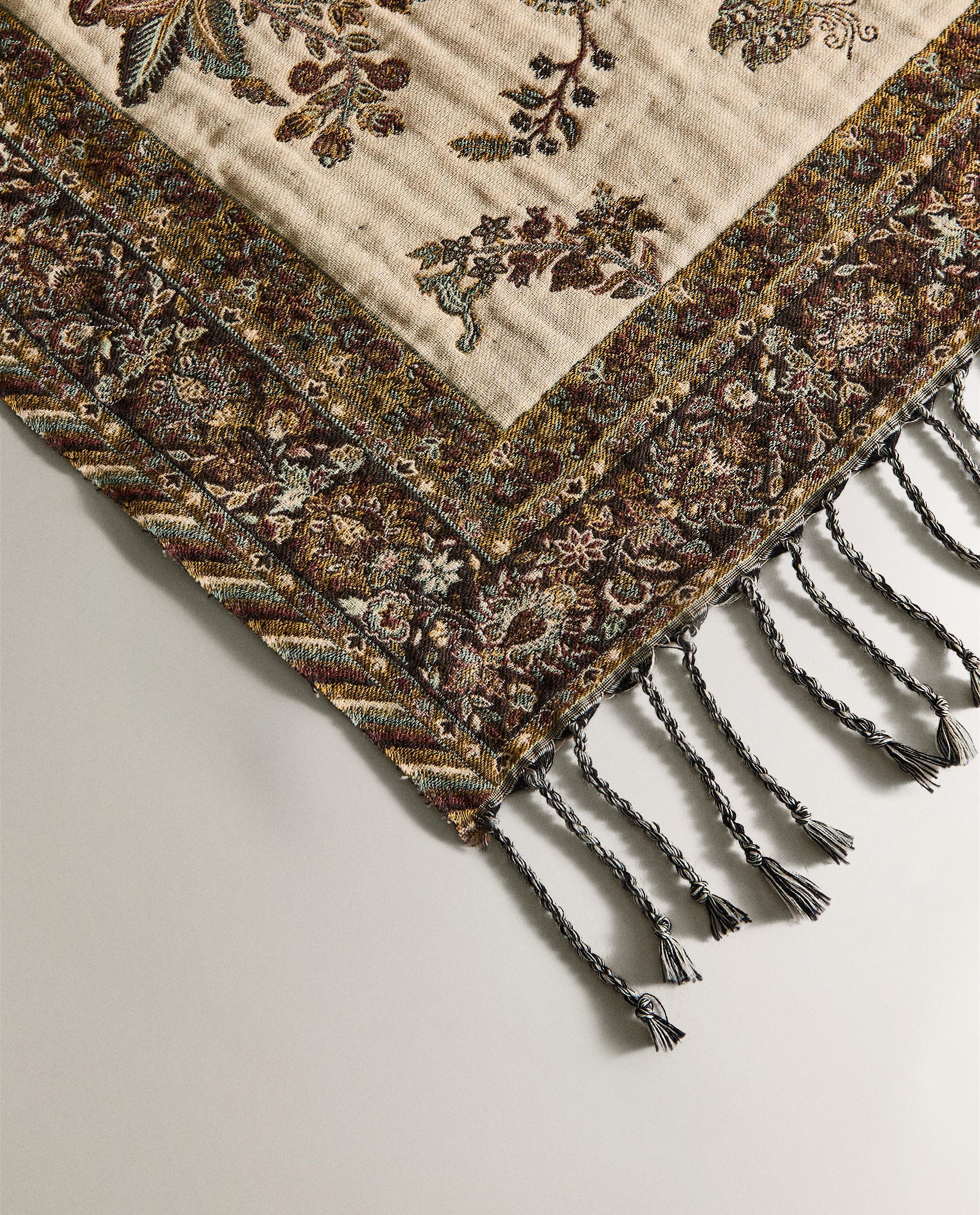ZARA ブランケット FLORAL JACQUARD BLANKET | Zara Home United States of America