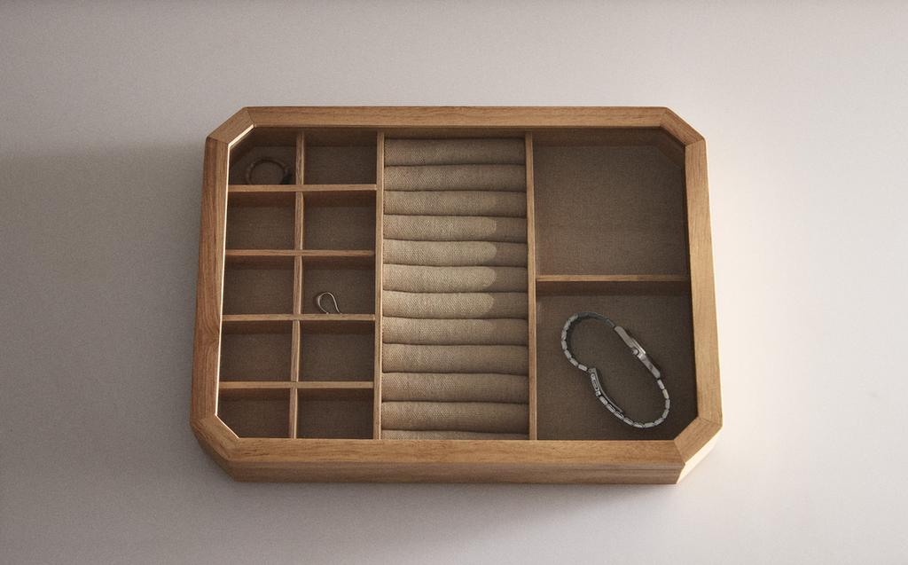 WOODEN JEWELLERY BOX