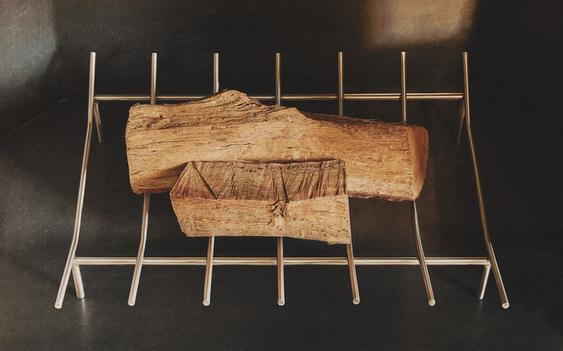 STEEL FIREWOOD STAND