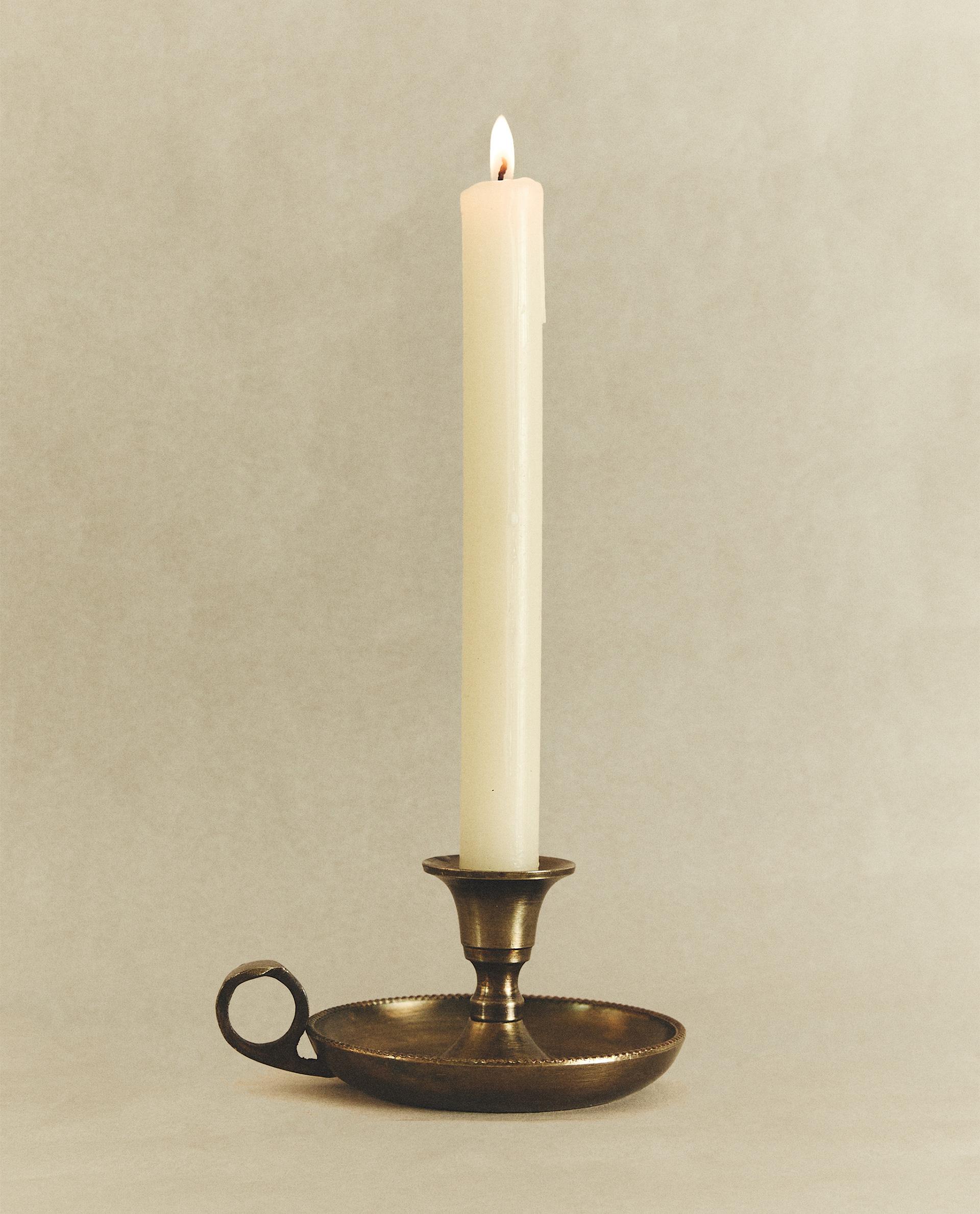 CANDELABRO BAJO BRASS ENVEJECIDO BRAX