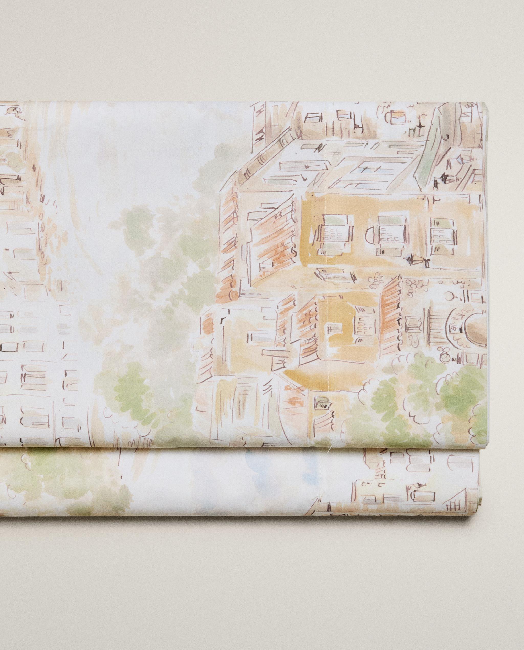 LANDSCAPE PRINT COTTON FLAT SHEET product thumbnail 8